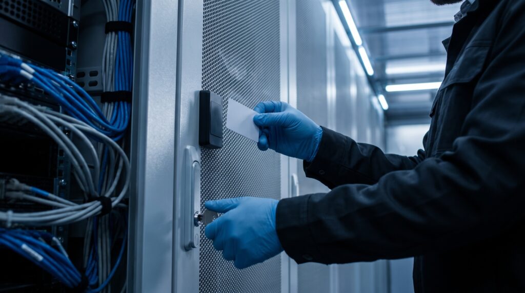 Cabinet locks and electronic access control solutions for network cabinets