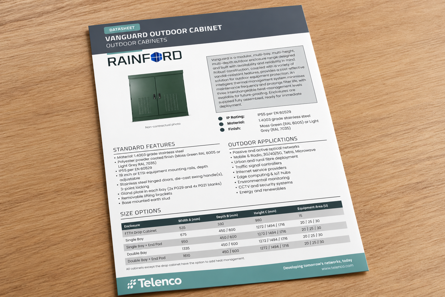 Rainford enclosure product datasheets and technical downloads
